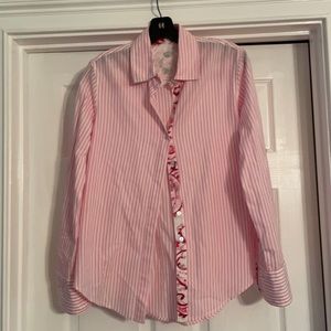 Cuno Pink Striped Shirt size x small